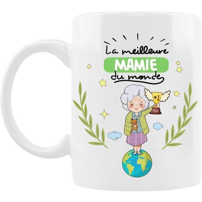 Tasse Mug Pour Grand Mere Idee Cadeau Fete Des Meres Anniversaire Cadeau Mamie Original La Meilleure Mamie Du Monde 330ml Cdiscount Puericulture Eveil Bebe