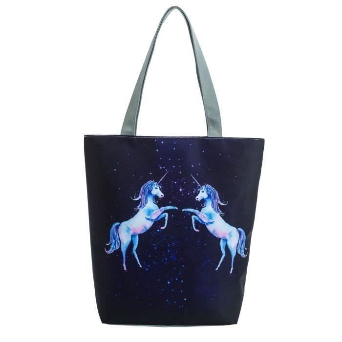 Sac De Selle Showman Imprimé Licorne - Cantle Bag En Nylon