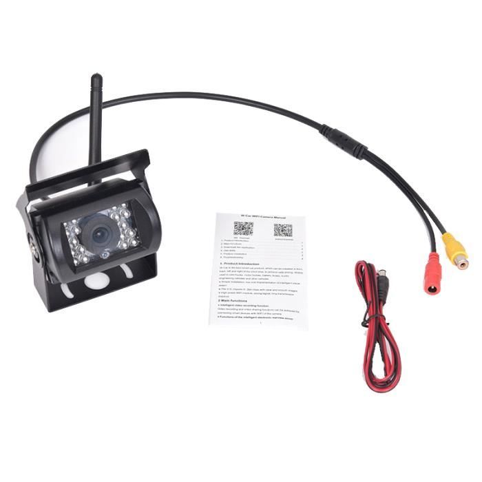 Noir - Caméra de recul sans fil pour camion, grand Angle 170 °, étanche,  HD, WiFi, Bus, Vision nocturne - Cdiscount Auto