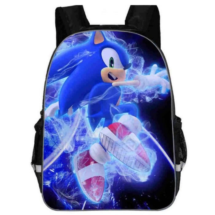 Sac à Dos Enfant Sonic - Bleu - Polyester - 25x31x10cm - Licence Officielle - Cerdá
