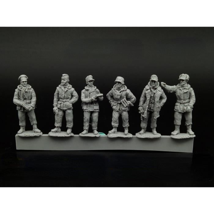 Figurines Résine 1/35 Soldats Allemands WW2 - Kit 3 Hommes Non Peints Non Assembl S E 957754