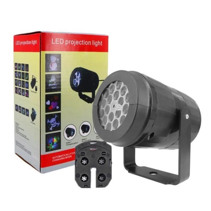 Projecteur LED De Noël Étanche - Effets Flocons De Neige, Bonhommes De Neige, Sapins - Pour Décorer Jardin Et Maison