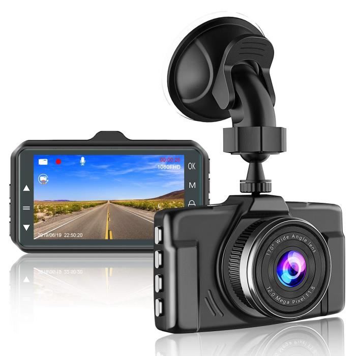 Caméra de Voiture, 3 Full HD LCD 1080P Double DashCam 170° IPS + Caméra  Voiture Embarquée Enregistreur de Conduite - Cdiscount Auto