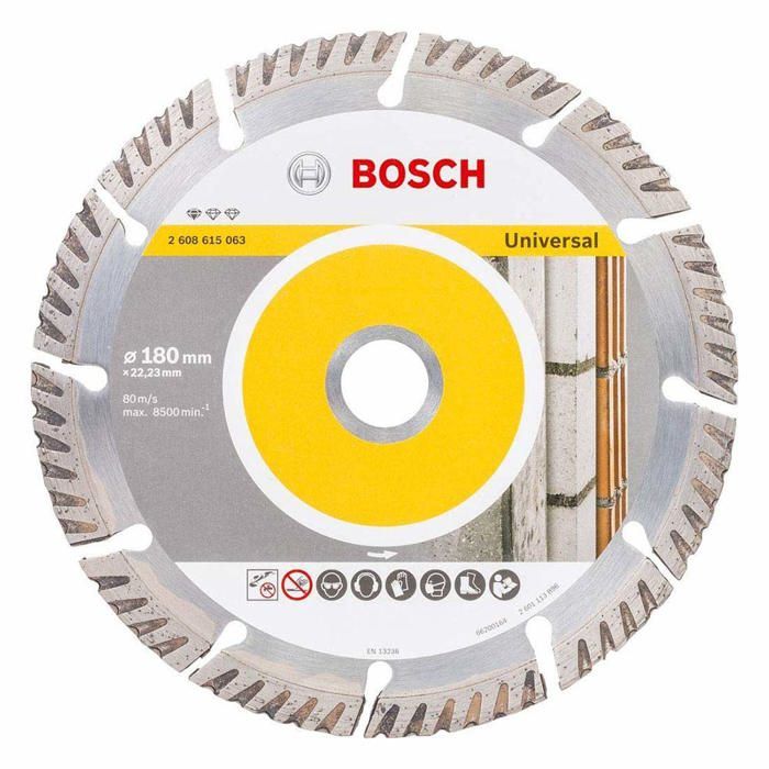 Disque à tronçonner diamanté Standard for Universal 180 x 22 23 x 2 4 x 10 mm Bosch Accessories 2608615063 Diamètre 180 - vue 3