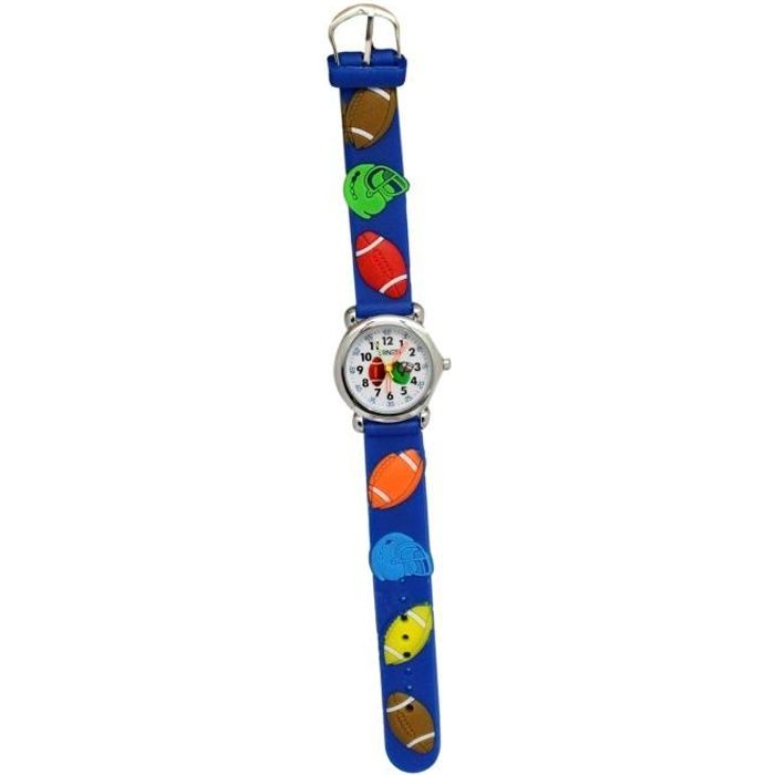 MONTRE ENFANT GARCON RUGBY BALLON OVAL TOP 14