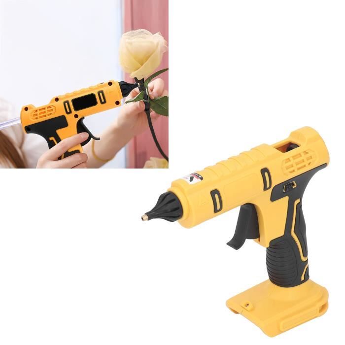 Pistolet à Colle Chaude Sans Fil 40W - Kit Avec 10 Bâtons De Colle Et Chargeur