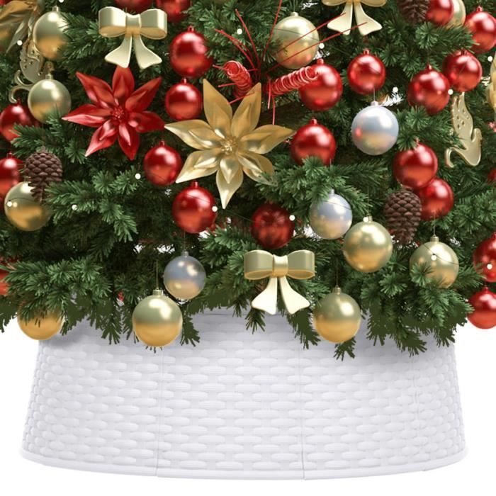 Jupe De Sapin De Noël En Fausse Fourrure Blanche - 78cm (30") - Tapis De Base Pour Sapin - Décorations De Noël
