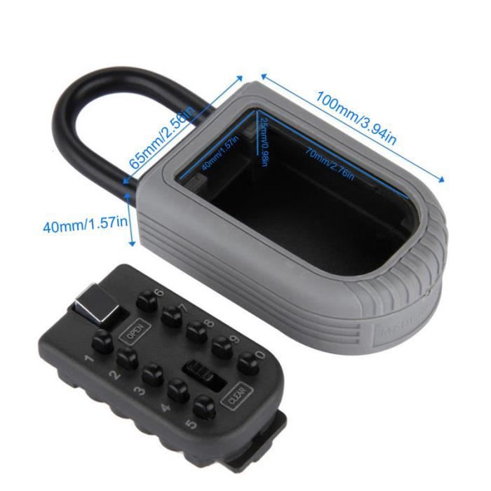 Boîte à Clés,Boîte à Serrure à Combinaison à 4 Chiffres,Coffre-Fort à