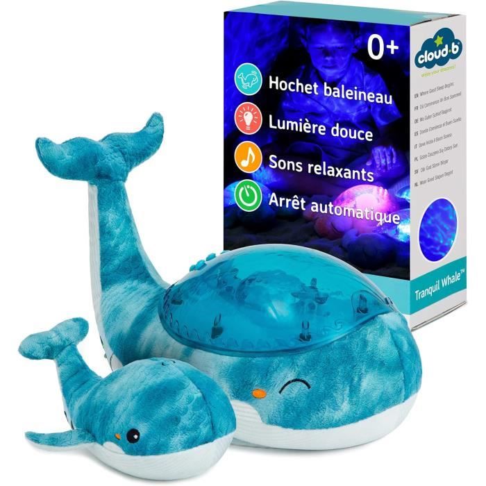 Veilleuse Bébé Avec 18 Sons Apaisants Et Projection étoiles | Minuterie Auto, Capteur De Pleurs, Batterie Rechargeable