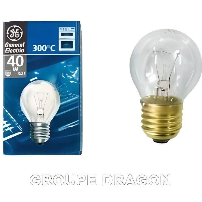 Ampoule (lampe de four) 40W - E14 jusqu'à 300°C pour Bosch