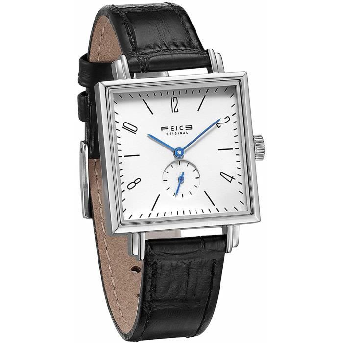 FEICE Montre Bracelet a Quartz pour Femme Carree Verre Saphir Classique Bauhaus FG301 Achat vente montre Femme Cdiscount