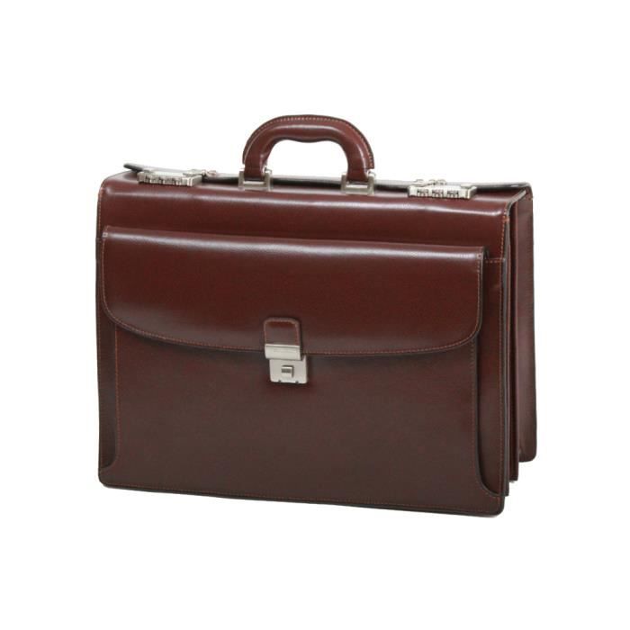 Cartable Homme Gérard Henon Atout GH 2052 Marron Refente de