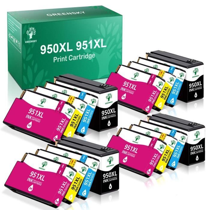 3 Cartucce Compatibili HP 950XL Ciano Magenta Giallo Per OfficeJet 8600 8610 8620