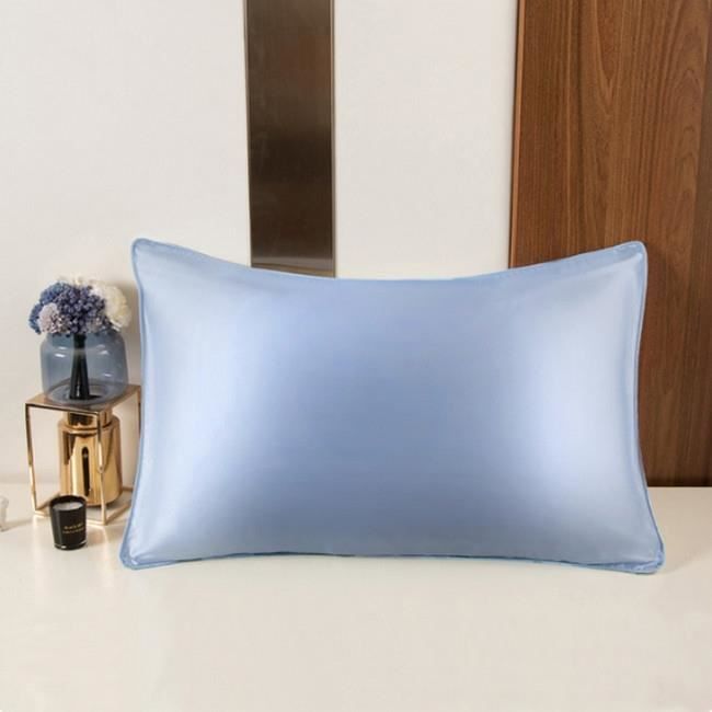 Lot De 2 Taies D'oreiller 65x65 Cm En Soie Naturelle Ivoire, Fermeture éclair, LULUSILK