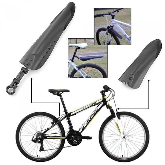 Bestlymood Garde-Boue Avant Arriere de Cyclisme a Velo de Bicyclette de Montagne Noir Bleu