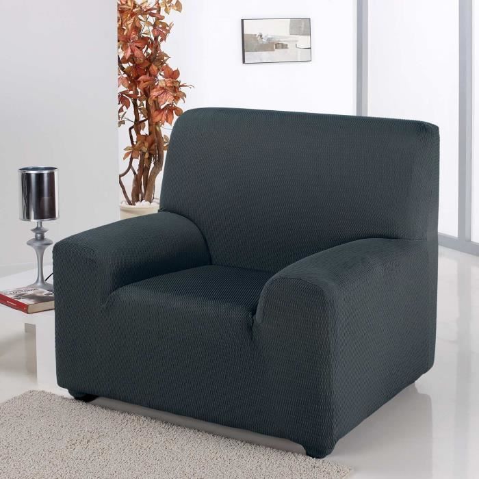 Housse De Fauteuil Intégrale élastique Et Protectrice Gris