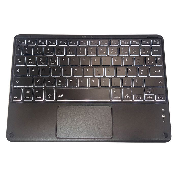 Clavier sans fil – INN – Bluetooth 3.0 – Rétroéclairage 7 couleurs – 78 touches – Français