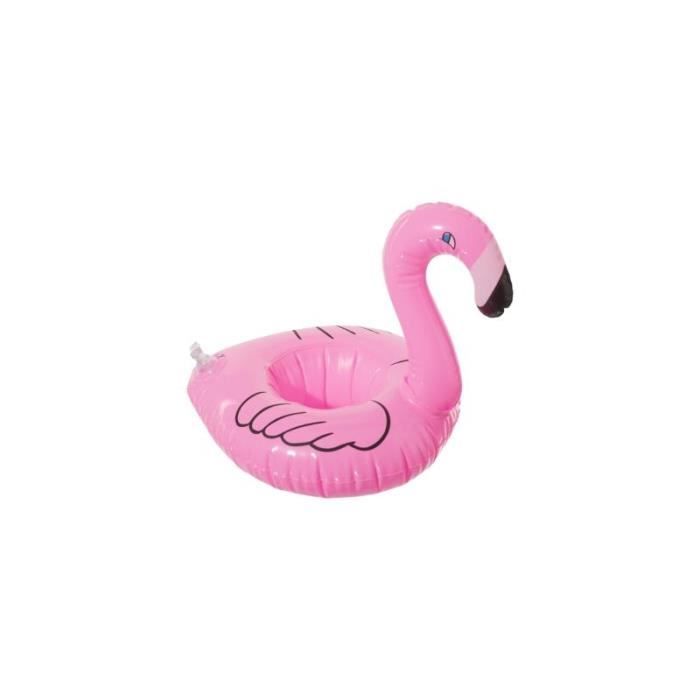 Porte-canette gonflable en forme de flamant Rose piscine et mer