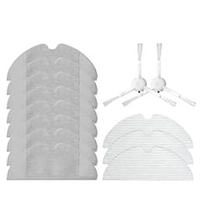 Kit D'accessoires De Rechange Pour Robots Aspirateurs (Everybot 3i, Karcher RCV 3, Haier PROBOT DTX) - Brosses, Filtres, Chiffons