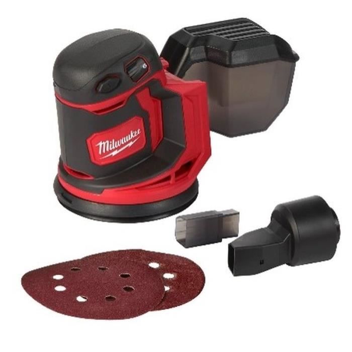 Ponceuse orbitale 125mm 18V sans chargeur ni batterie - MILWAUKEE M18  BOS125-0