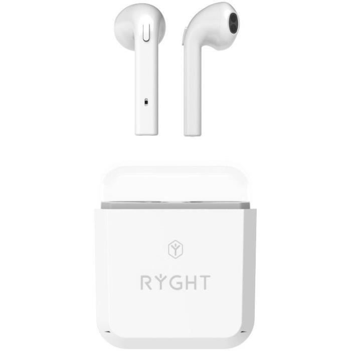 Ryght Ecouteurs Sans Fil Bi Buds True Wireless White Casque Ecouteurs Avis Et Prix Pas Cher Cdiscount