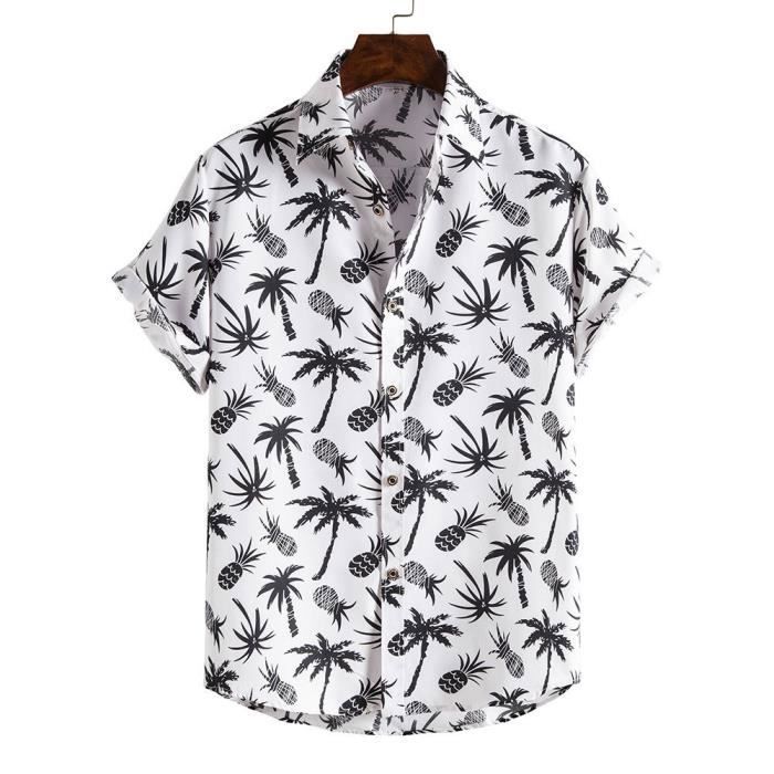 Chemise Hawaïenne Homme Suwangi - Manches Courtes Imprimé Tropical | Style Décontracté Plage Et Vacances
