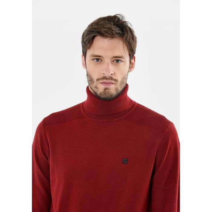 Pull best sale bordeaux homme