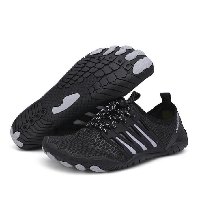 Chaussures Minimaliste Fitness Jogging Multisports Gym Trail Barefoot Shoes INSFITY Noir