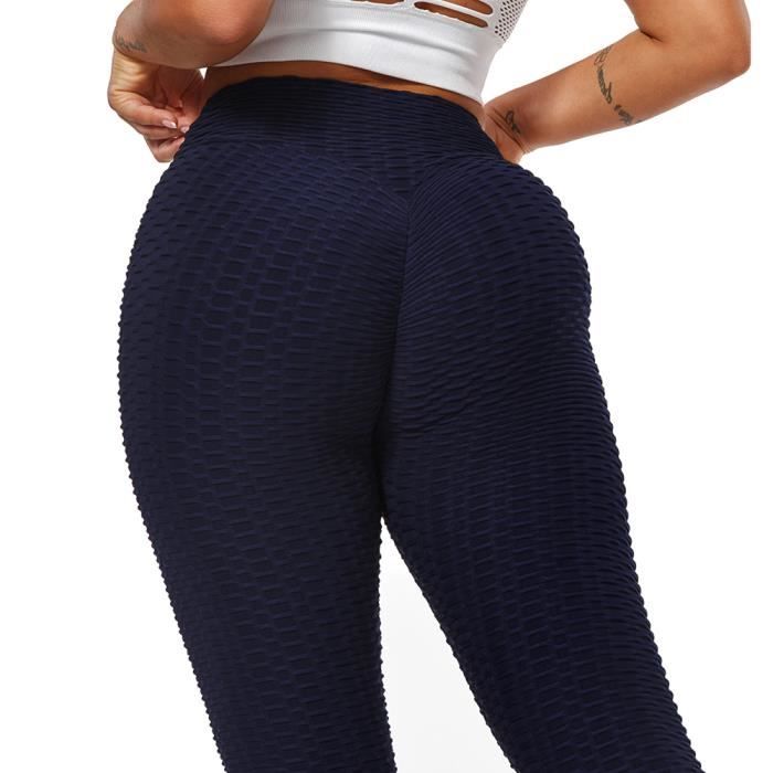 Yoga Pantalons Femmes,KIWI RATA bout à bout levage Anti Cellulite Leggings  Sexy pour les femmes taille haute Yoga pantalon d'entra? Navy blue -  Cdiscount Prêt-à-Porter