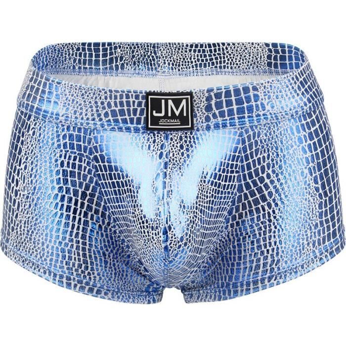 Cale on Cale on Sexy en cuir PU pour homme cale on avec poche en