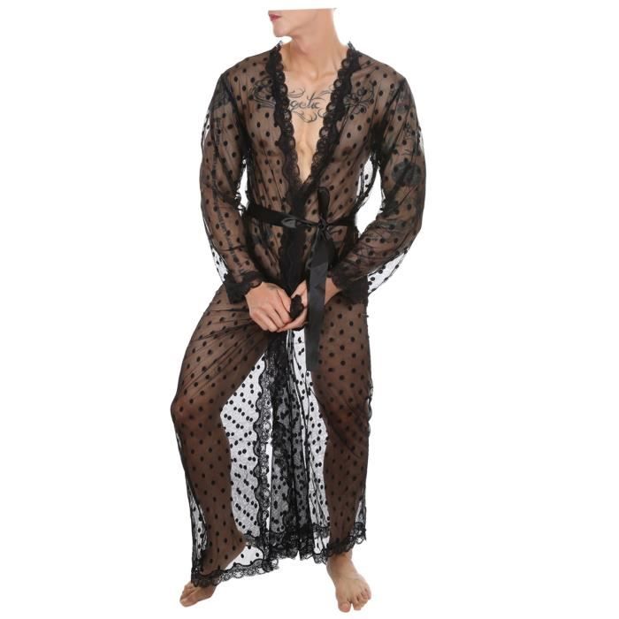 Peignoir deals dentelle noir