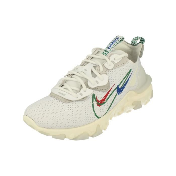 Baskets de running Nike React Vision pour hommes - Blanc - Occasionnel - Running
