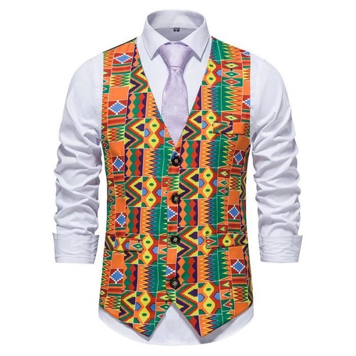 Gilet De Costume Homme Col V Sans Manches - Business Mariage Smoking Coupe Ajustée
