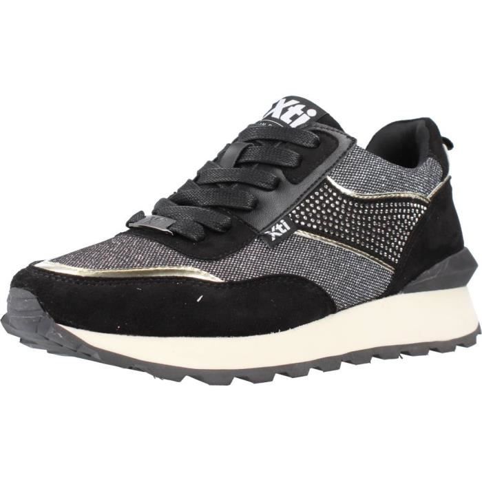 thumbnail: XTI Dames Sneakers 144338 - Suède Veterschoenen Met Warme Vacht
