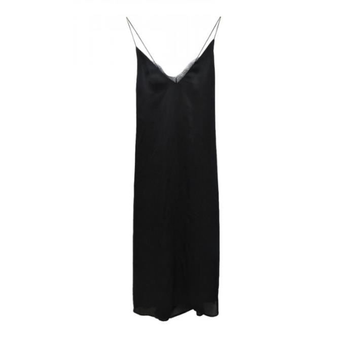 SEE U SOON Robe longue noire 4 Noir Robes Noir Cdiscount Pret a Porter