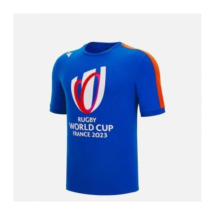 T-SHIRT RUGBY OFFICIEL COUPE DU MONDE DE RUGBY FRANCE 2023 - BLEU ROI
