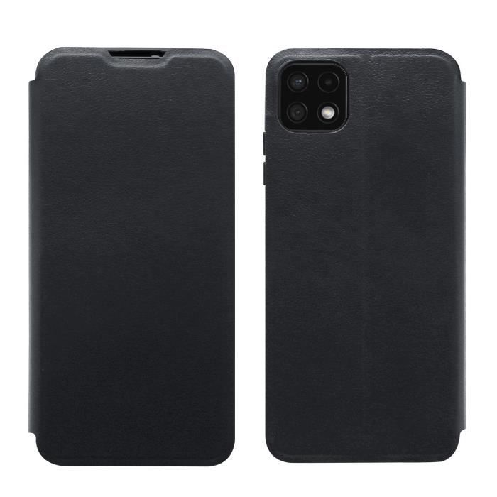 Étui folio avec support MYWAY pour Samsung Galaxy A22 5G - Noir - Synthétique