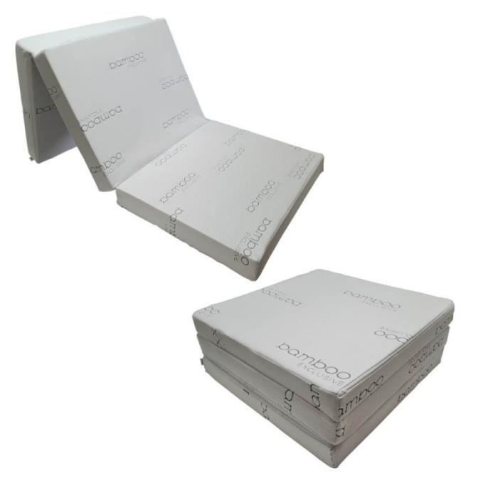 Natalia Spzoo Matelas Pliable 195x65x10 cm Fauteuil futon chauffeuse La Housse est Lavable en Machine
