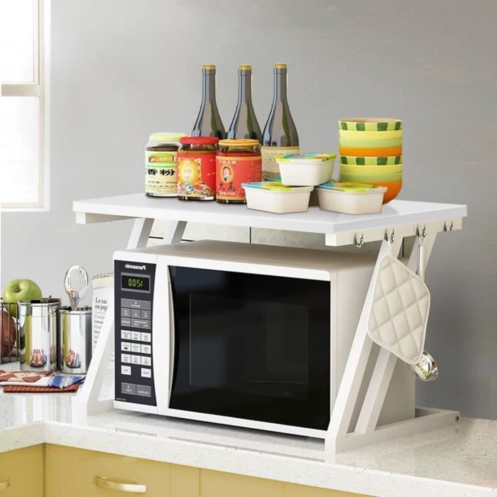 Support de Micro-Ondes - OHMG - HSTURYZ - Design Moderne - Blanc