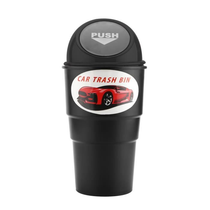 Mini poubelle en plastique pour voiture poubelle portable de voyage Mitefu