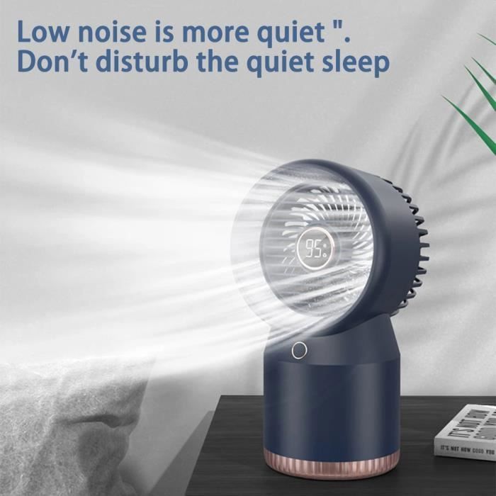 Ventilateur Climatiseur - QINGQUE - Modèle Portable - Batterie 3600mAh - 4 Vitesses - Écran LED - Qingque