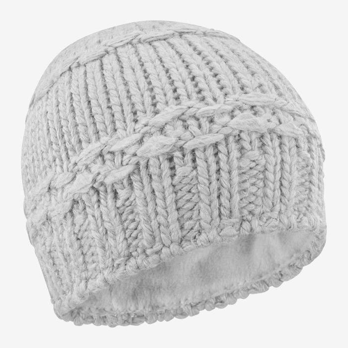 Salomon, Bonnet Pour Femme pour Randonnée et Entraînements DIAMOND BEANIE,  Naturel, Taille Unique, L40356800 - Cdiscount Sport