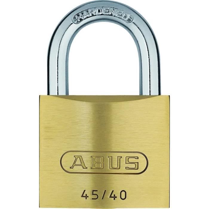 Cadenas ABUS 65/45 Mm En Laiton – Clé Identique 456, Sécurité Fiable Et Durable