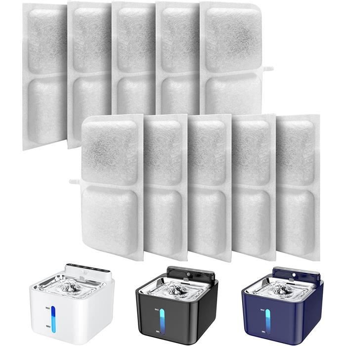 10 Filtres HEPA Pour Robots Aspirateurs Tikom G8000, Honiture G20, Laresar Evol 3 - Lavables Et Réutilisables
