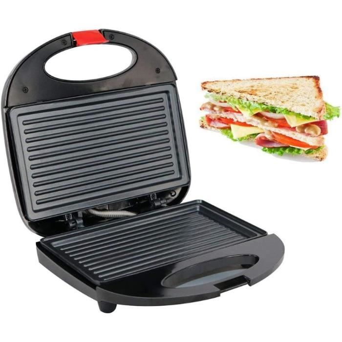 Appareil Croque-Monsieur Multifonction 3 En 1 - Gaufrier, Panini Et Grill Électrique 1200W