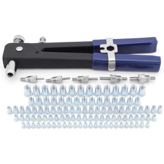 Pince à riveter professionnelle TRAHOO - Kit complet pour écrous à ...