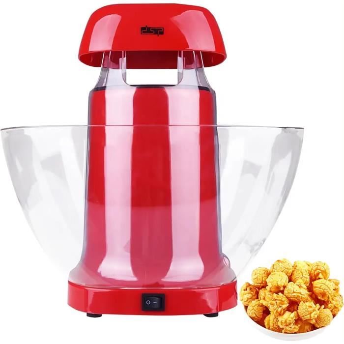 CREATE/POPCORN MAKER/Machine à pop-corn électrique Blanc Cassé Mate/Design rétro, systhème de sécurité, facile à utilizer, sans huile, 1200W