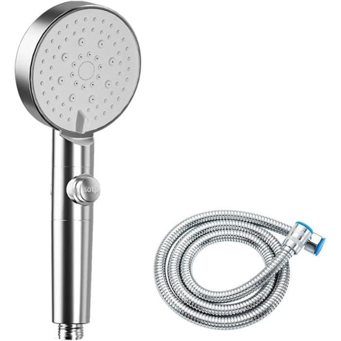 Pommeau De Douche Rond Réglable 15,2 Cm Avec Buses Anti-Calcaire - Chrome