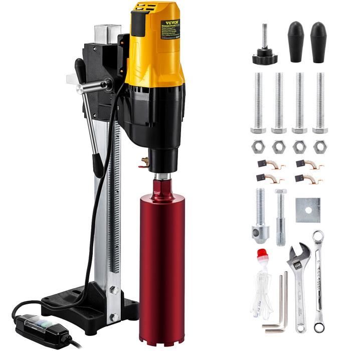 255mm Carotteuse à Diamant - VEVOR - 4450 W Perceuse au Diamant