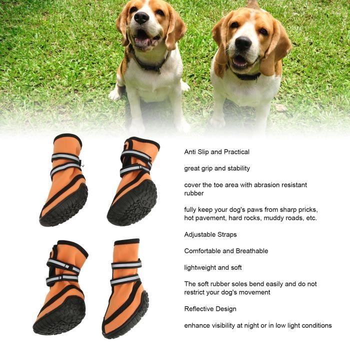 Meilleurs prix pour Chaussures pour Chiens de taille moyenne à grande - VGEBY - Chaussures antidérapantes
